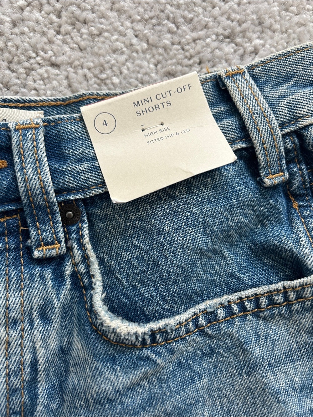 Universal Thread High Rise Mini Cut Off Shorts - Picture 2 of 6